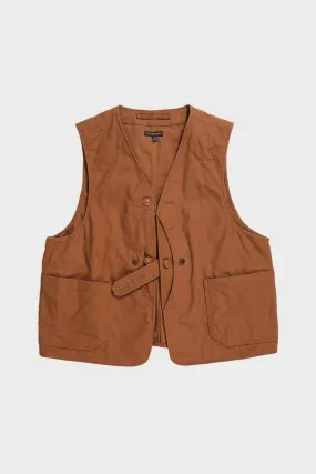 Upland Vest - Brown 12oz Duck Canvas