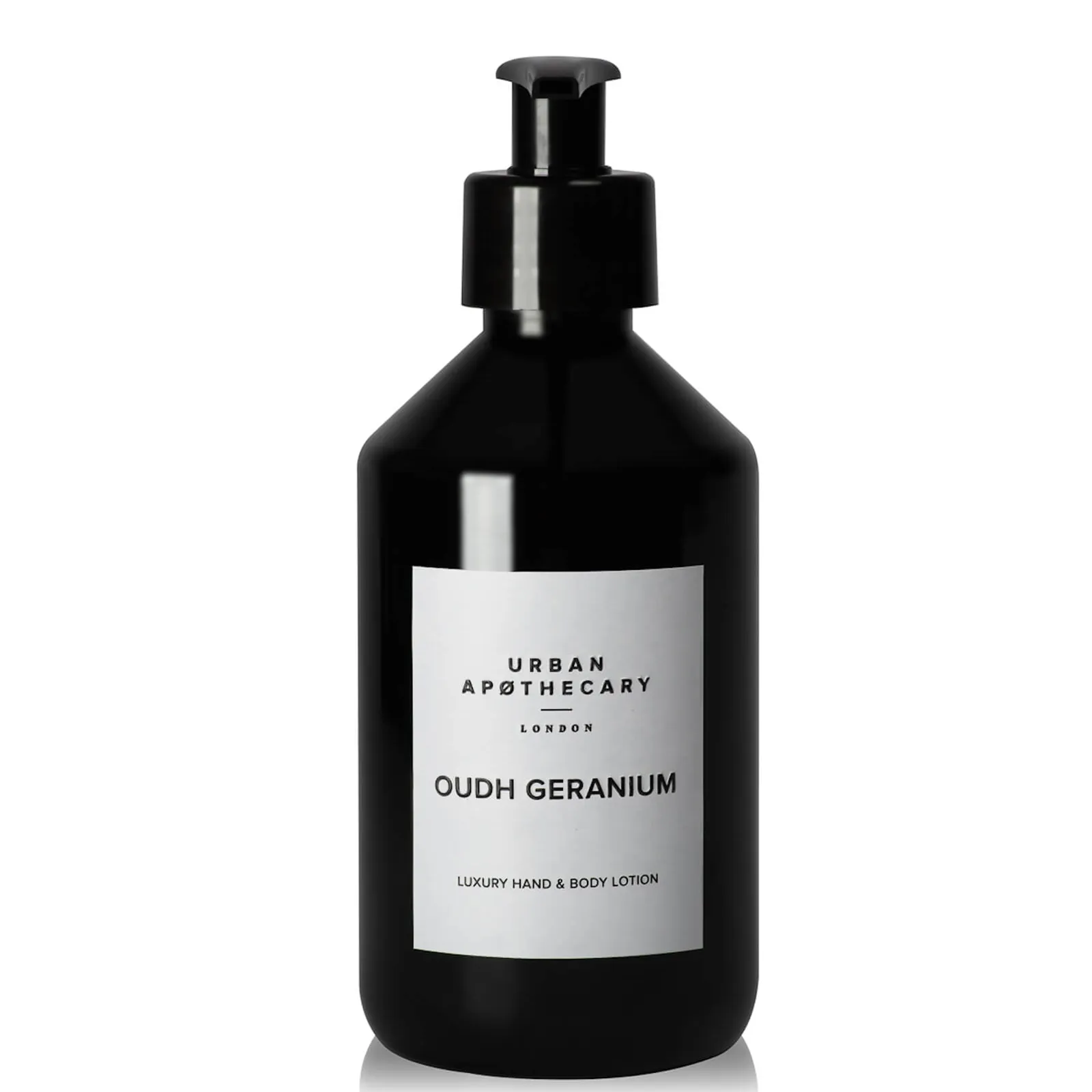 Urban Apothecary Oudh Geranium Luxury Hand & Body Lotion 300ml | Coggles