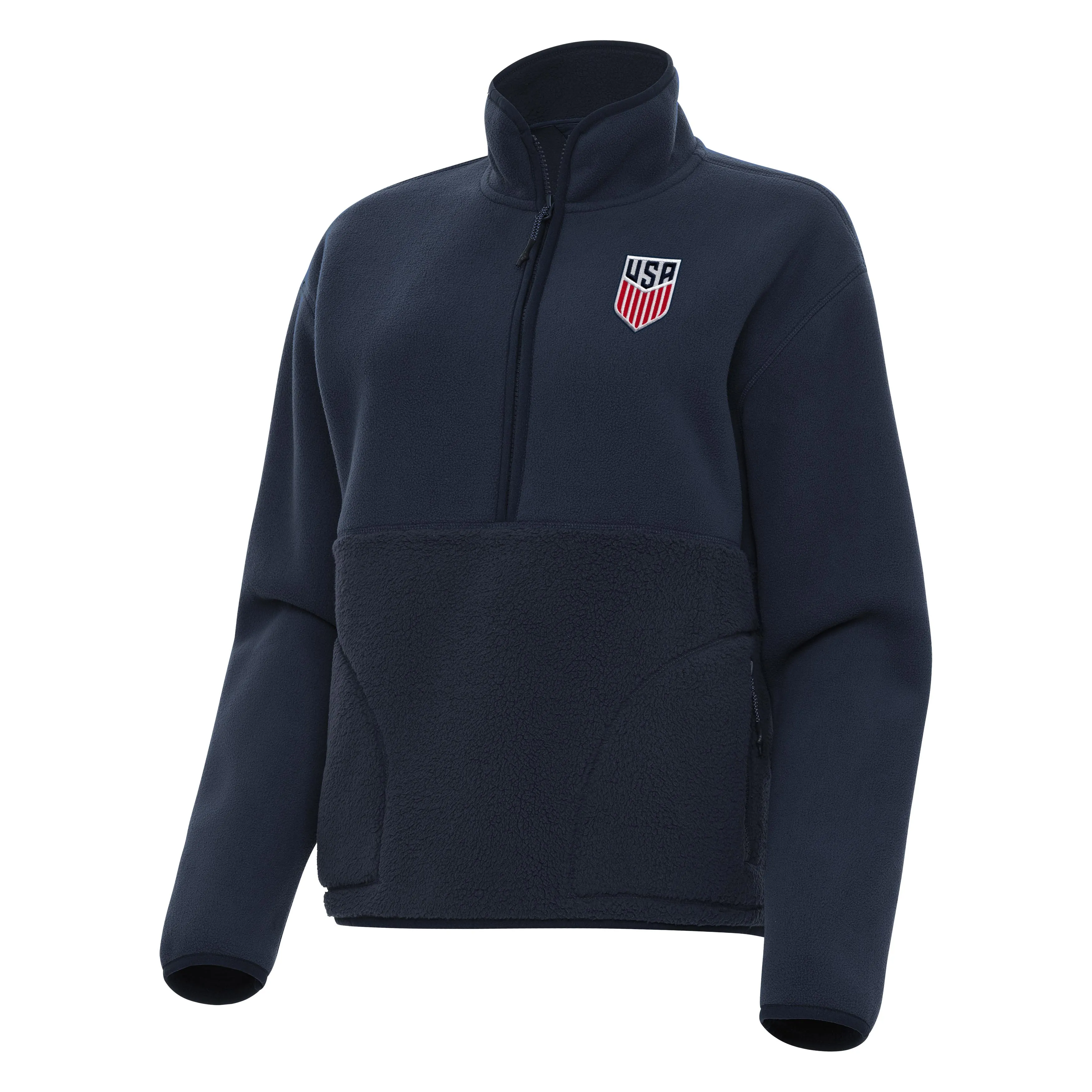 US Mens Soccer Womens Figure Quarter Zip Pullover