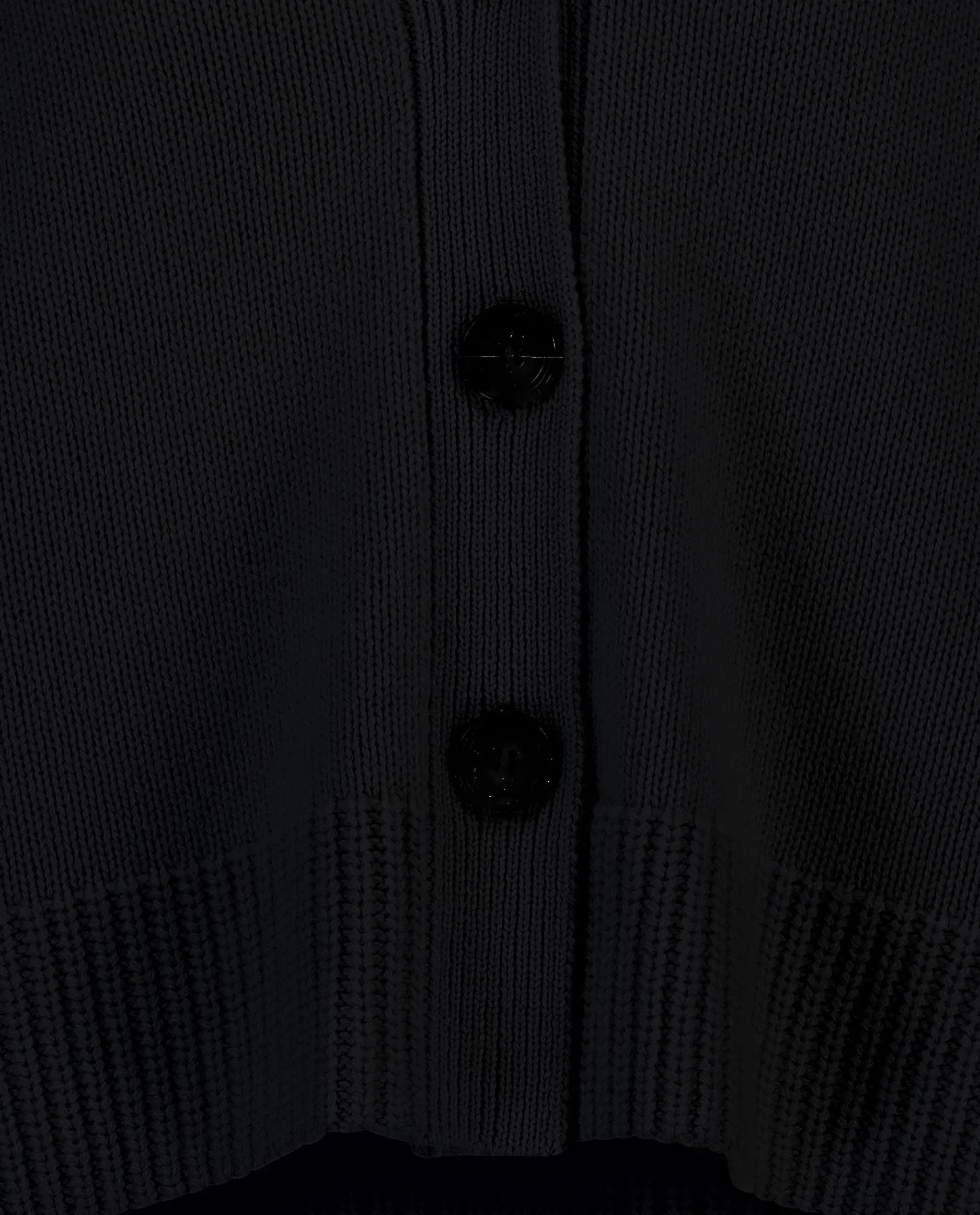 V-neck cashmere cardigan, black