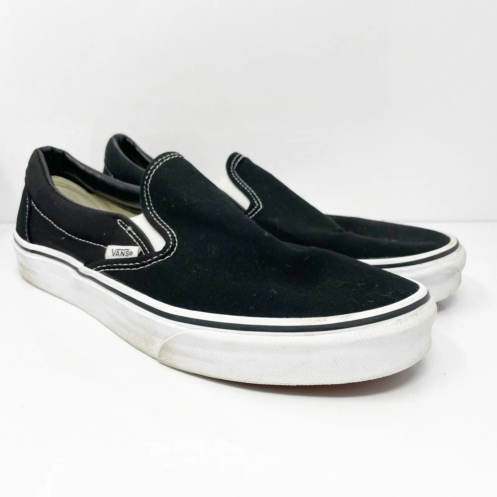 Vans Unisex Classic 500714 Black Casual Shoes Sneakers Size M 10.5 W 12