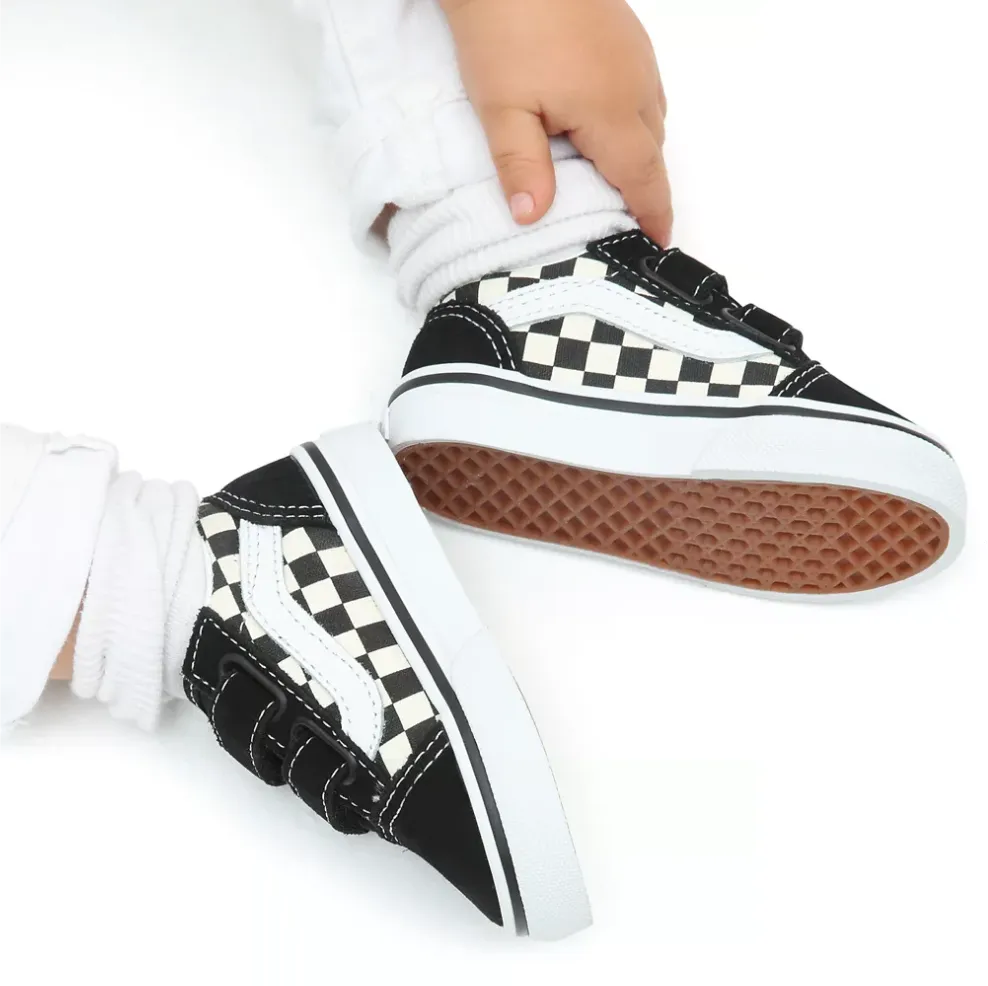 Vans Βρεφικ Old skool Σκακιερα Μαυρα