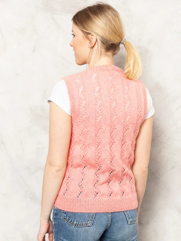 Vintage 70's Pink Waistcoat Vest