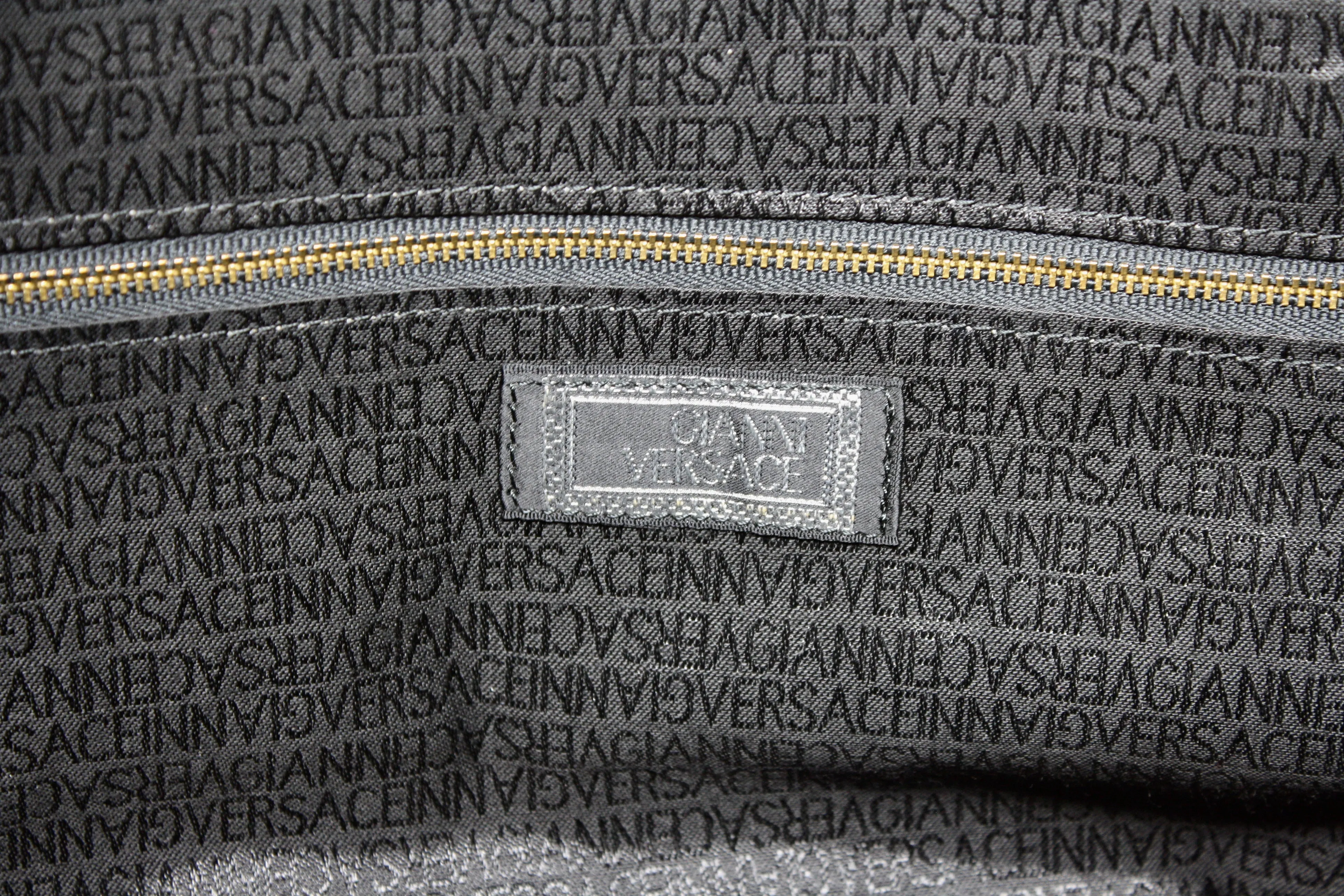 Vintage 90's GIANNI VERSACE Huge Tote Bag