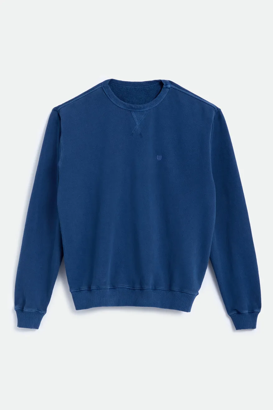 Vintage Beat Up Crew Fleece - Pine Bark