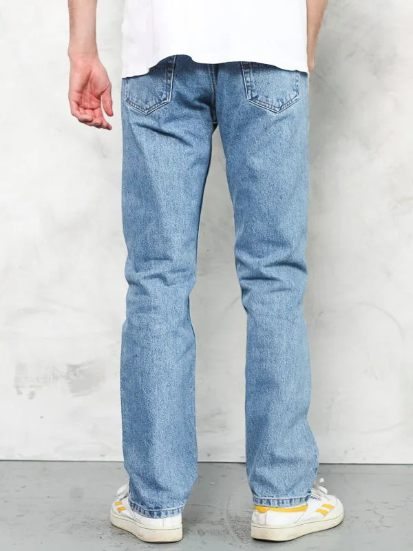 Vintage Y2K Men Blue Jeans