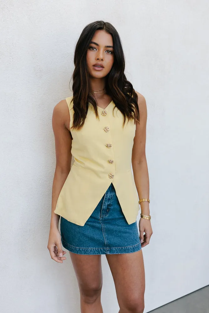 Warhol Vest - Lemon