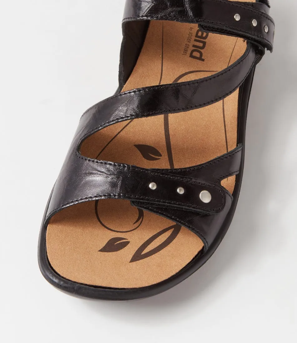 WESTLAND BY JOSEF SEIBEL Ibiza 70 Schwarz Leather Sandals