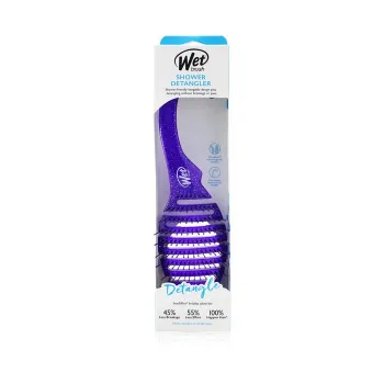 Wet Brush Shower Detangler - # Purple Glitter 1pc -3%