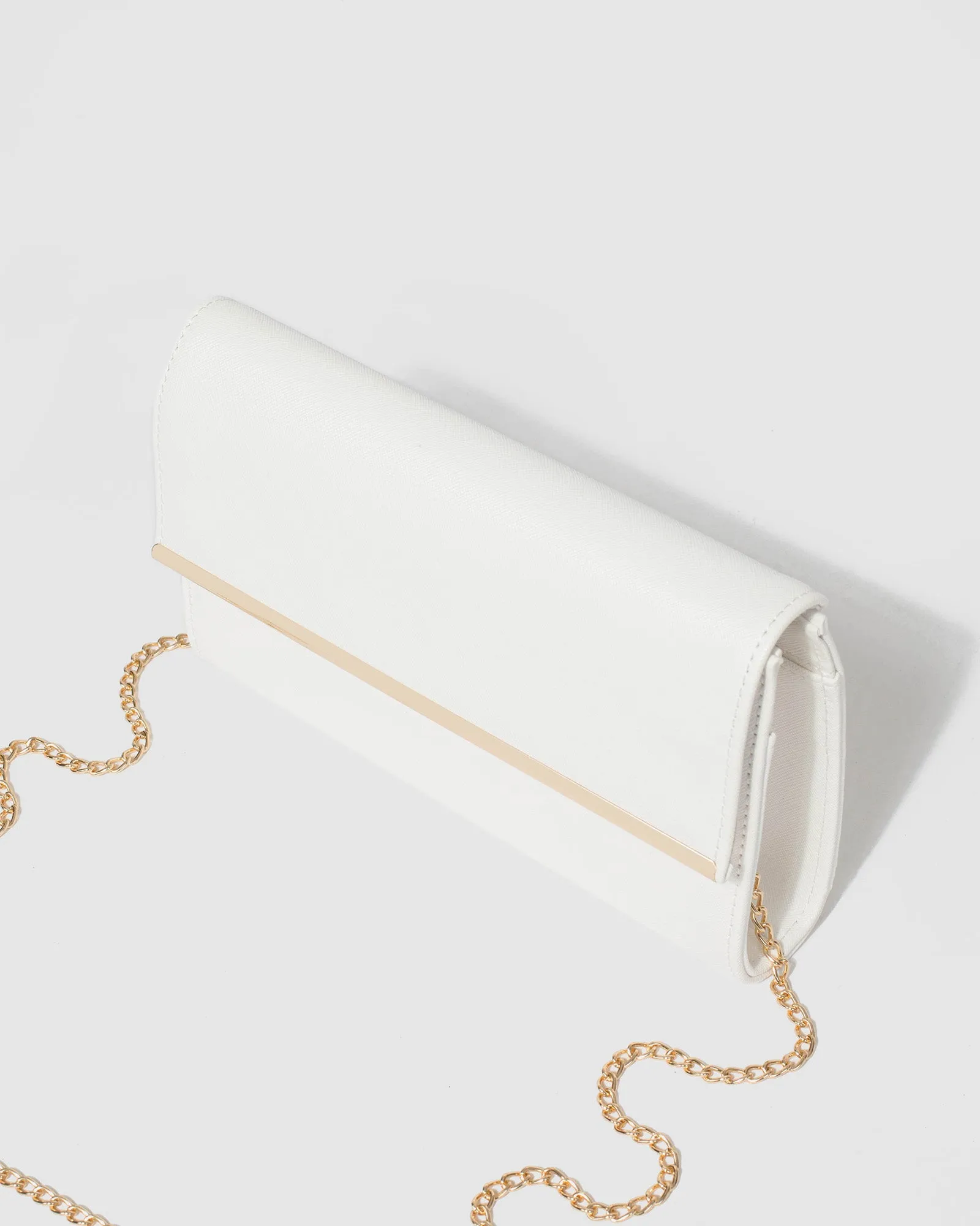 White Harriet Clutch Bag