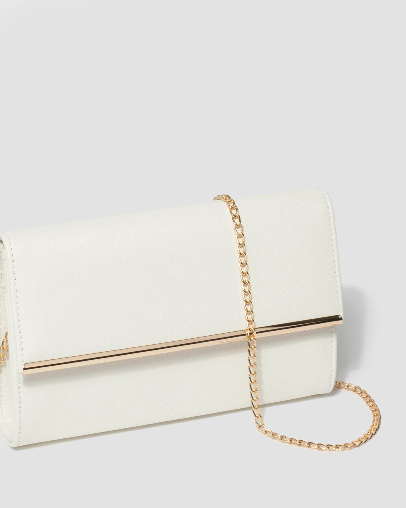 White Harriet Clutch Bag