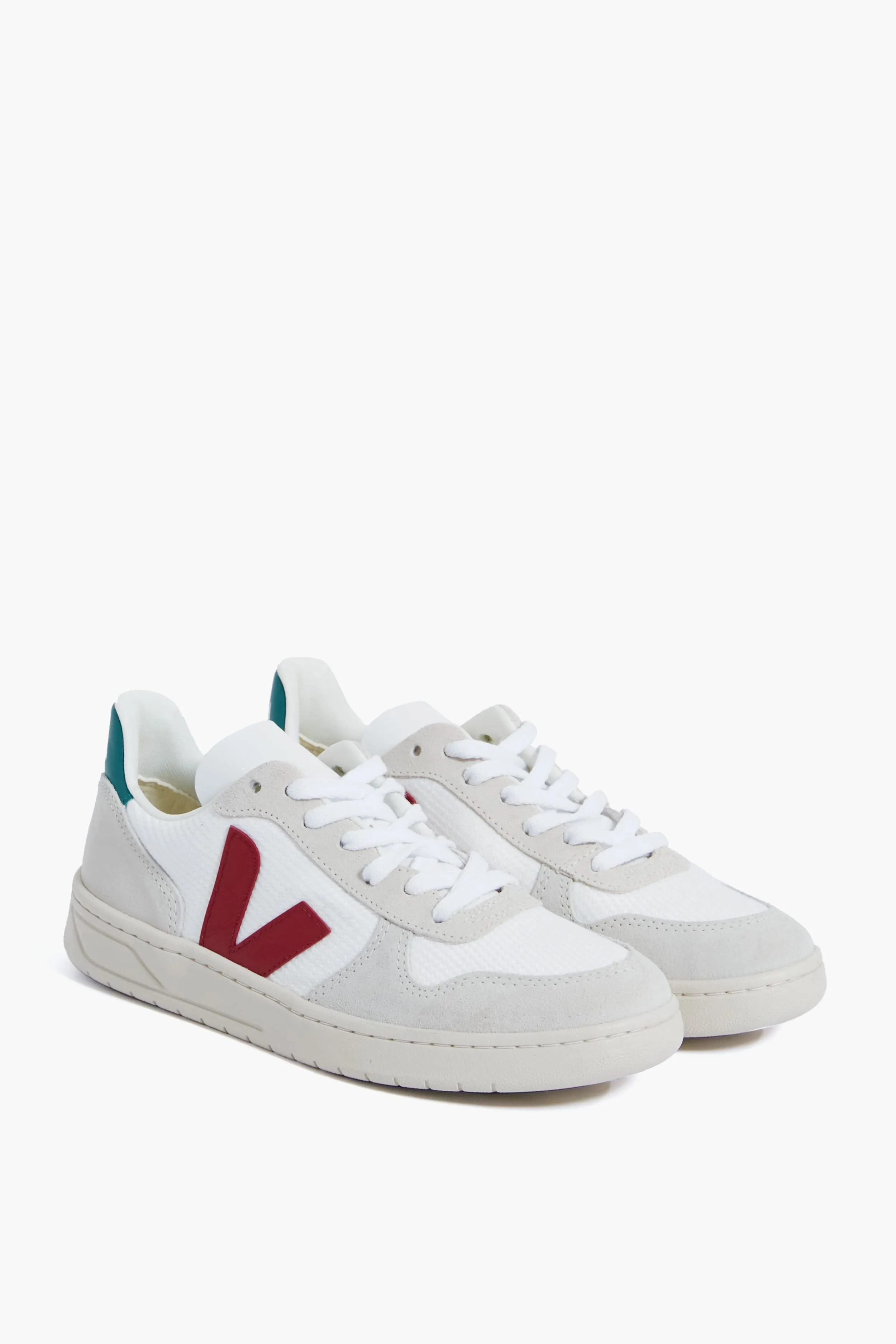 White Marsala Brittany V-10 Sneakers