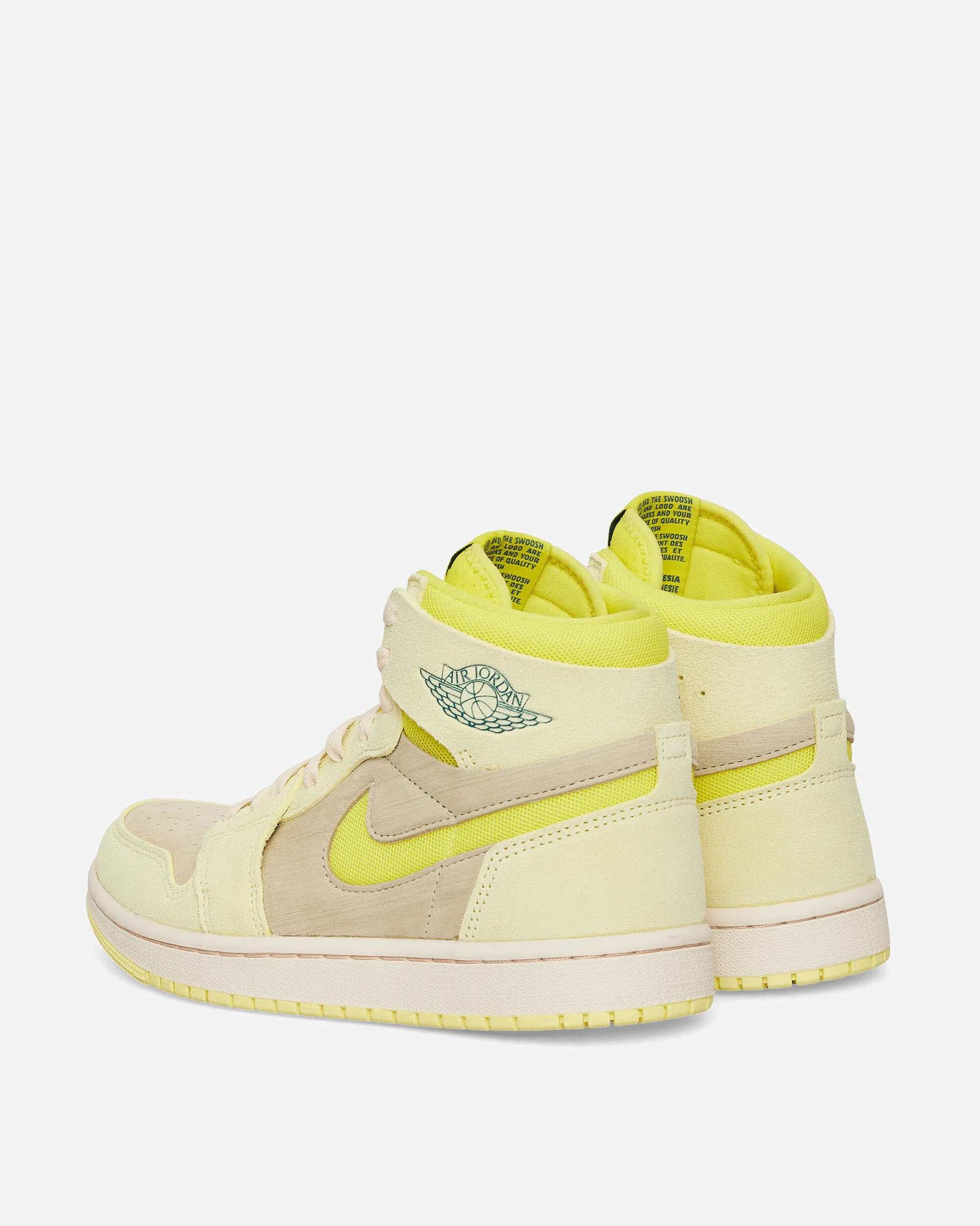 WMNS Air Jordan 1 Zoom Air CMFT 2 Sneakers Citron Tint / Dynamic Yello