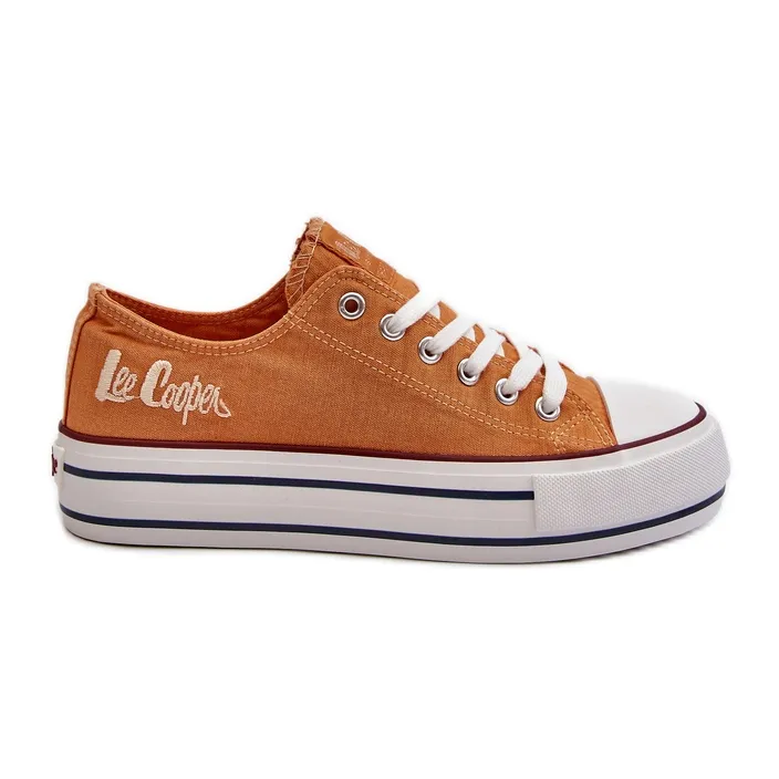 Women's Sneakers With a Thick Sole Lee Cooper LCW-24-31-2216 Orange