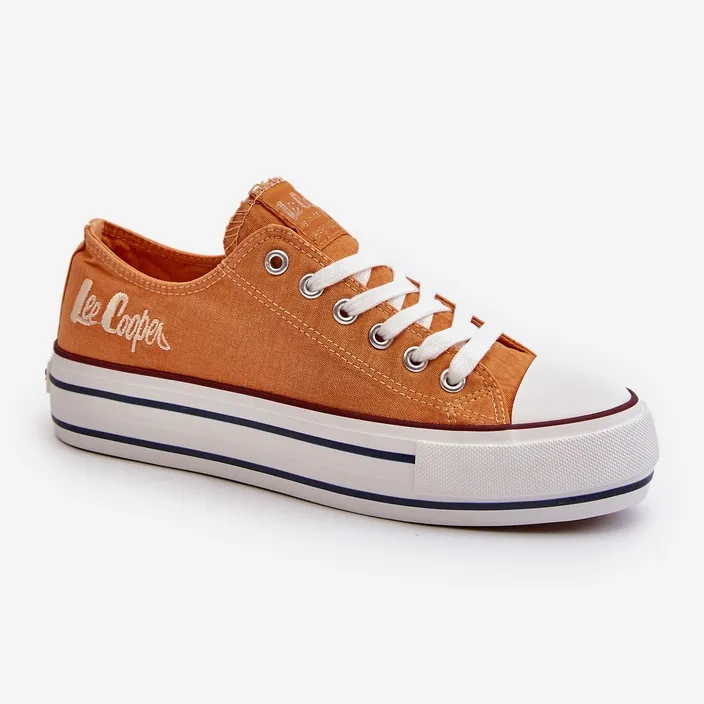 Women's Sneakers With a Thick Sole Lee Cooper LCW-24-31-2216 Orange