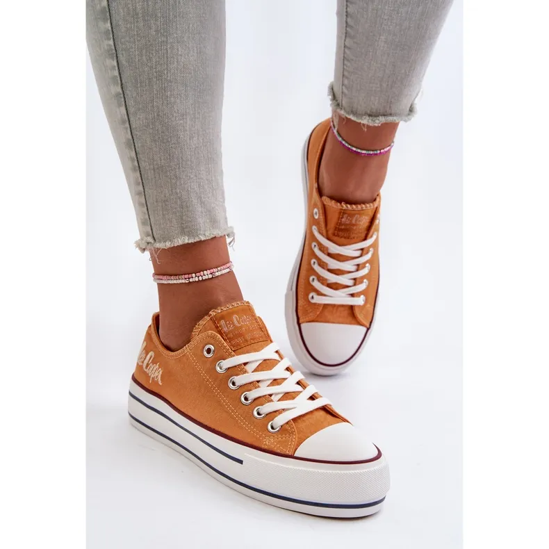 Women's Sneakers With a Thick Sole Lee Cooper LCW-24-31-2216 Orange