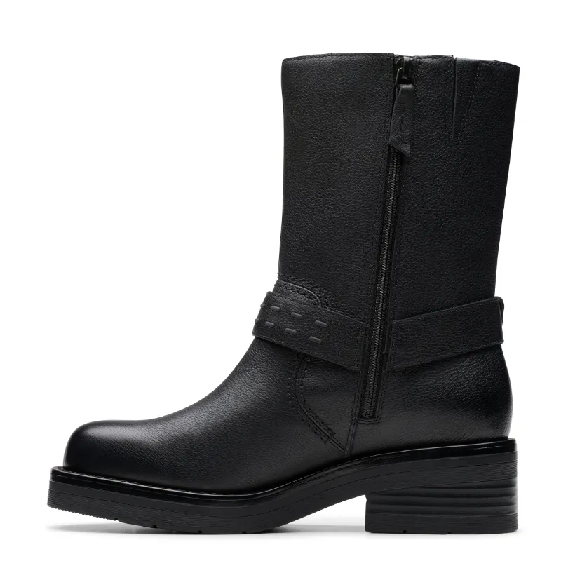 Women’s Clarks Rebelle Up – Black Leather