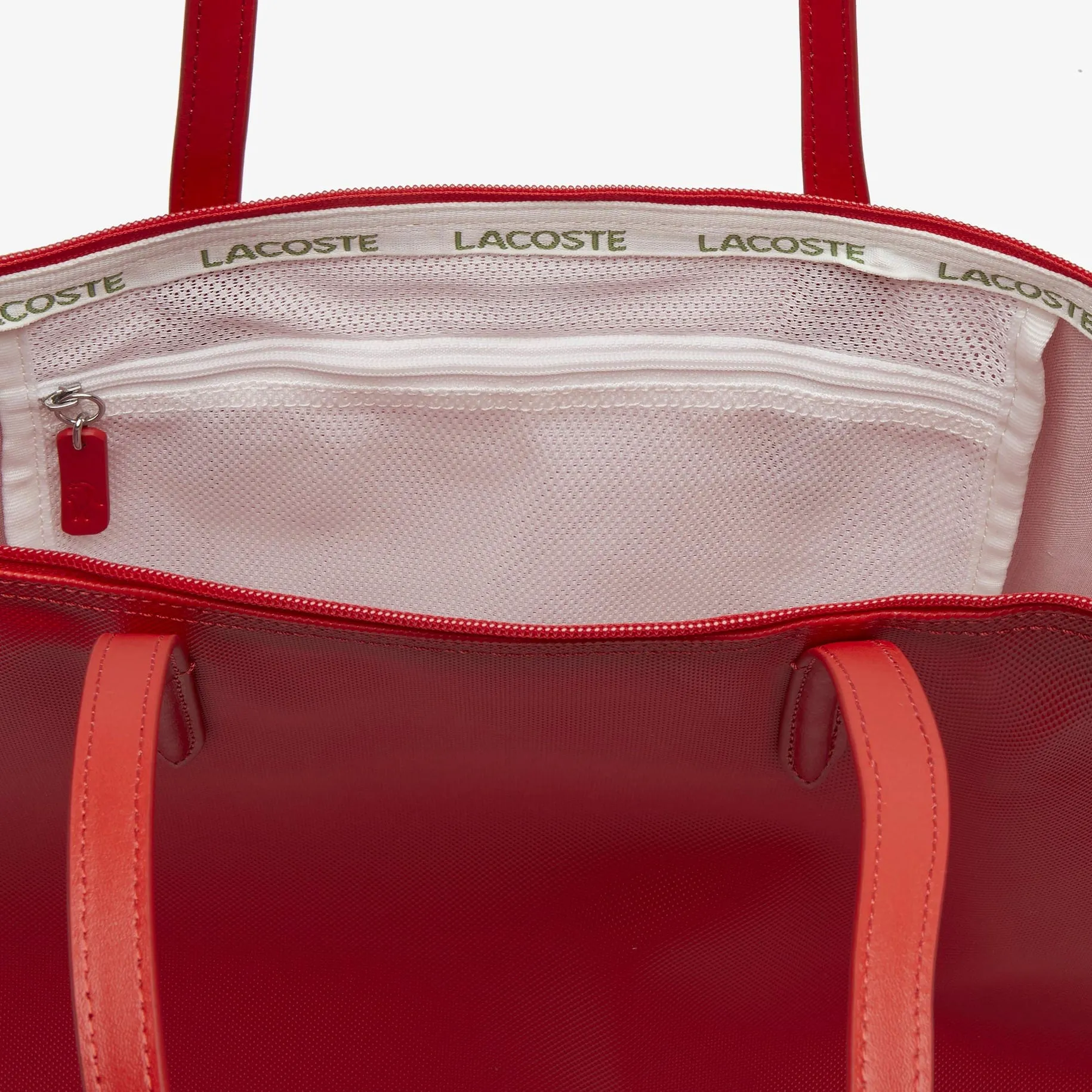 Women's L.12.12 Concept Zip Tote Bag High Risk Red