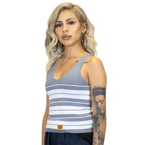 Women's Tank Top Grey/White