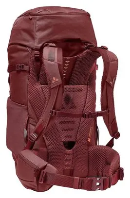 Women's Vaude Asymmetric 48+8L Backpack Red