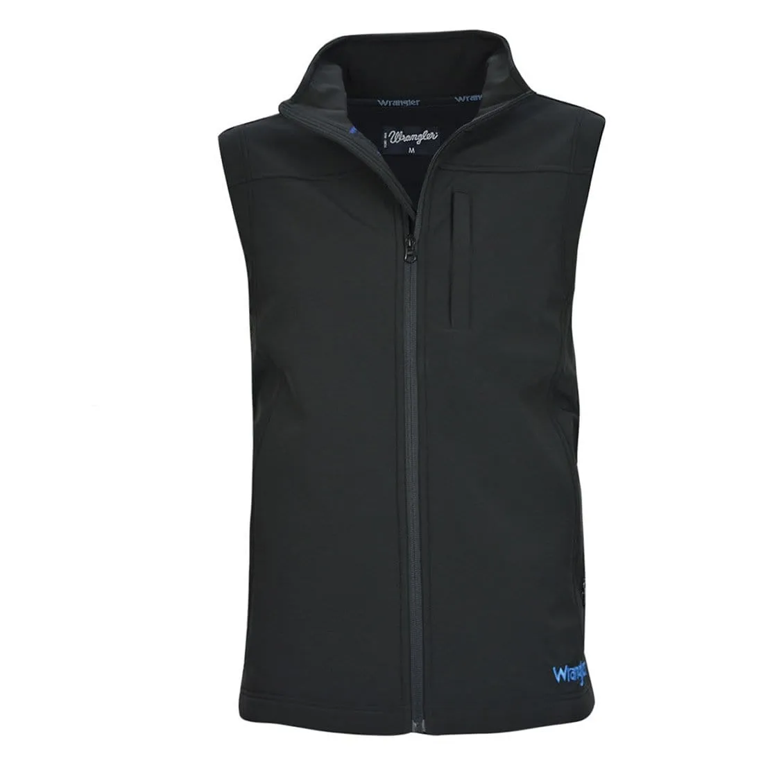 Wrangler Mens Logo Softshell Vest