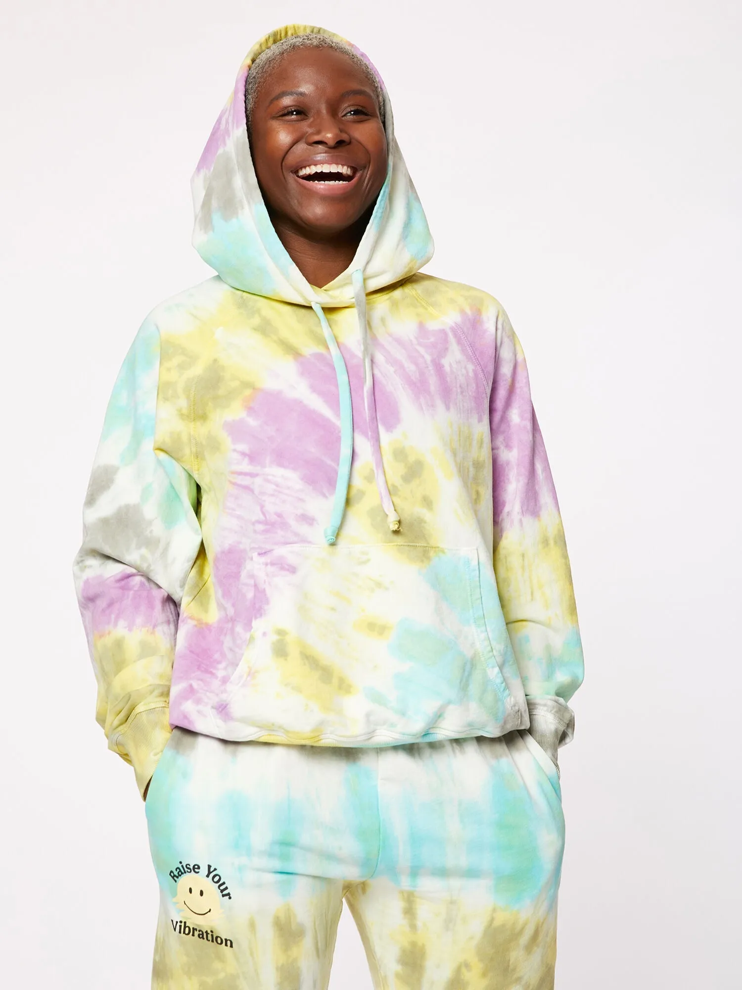 Year of Ours | Boyfriend Hoodie | Rainbow Tie-Dye