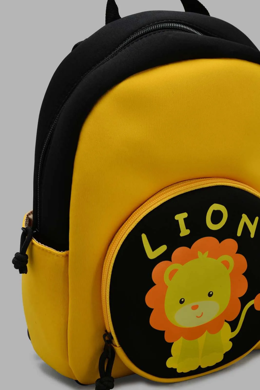 Yellow And Black Lion Backpack For Boys