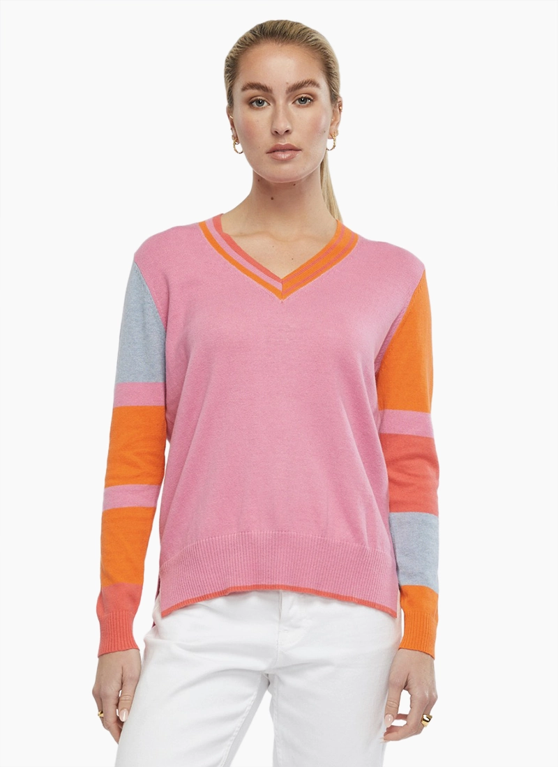 Zaket & Plover Cricket Jumper-Candy