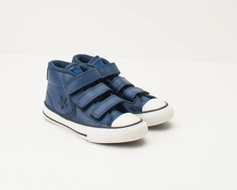 ZAPATILLA DE NIÑA Y NIÑO - CONVERSE - 665269C STAR PLAYER 3V MID BLUE