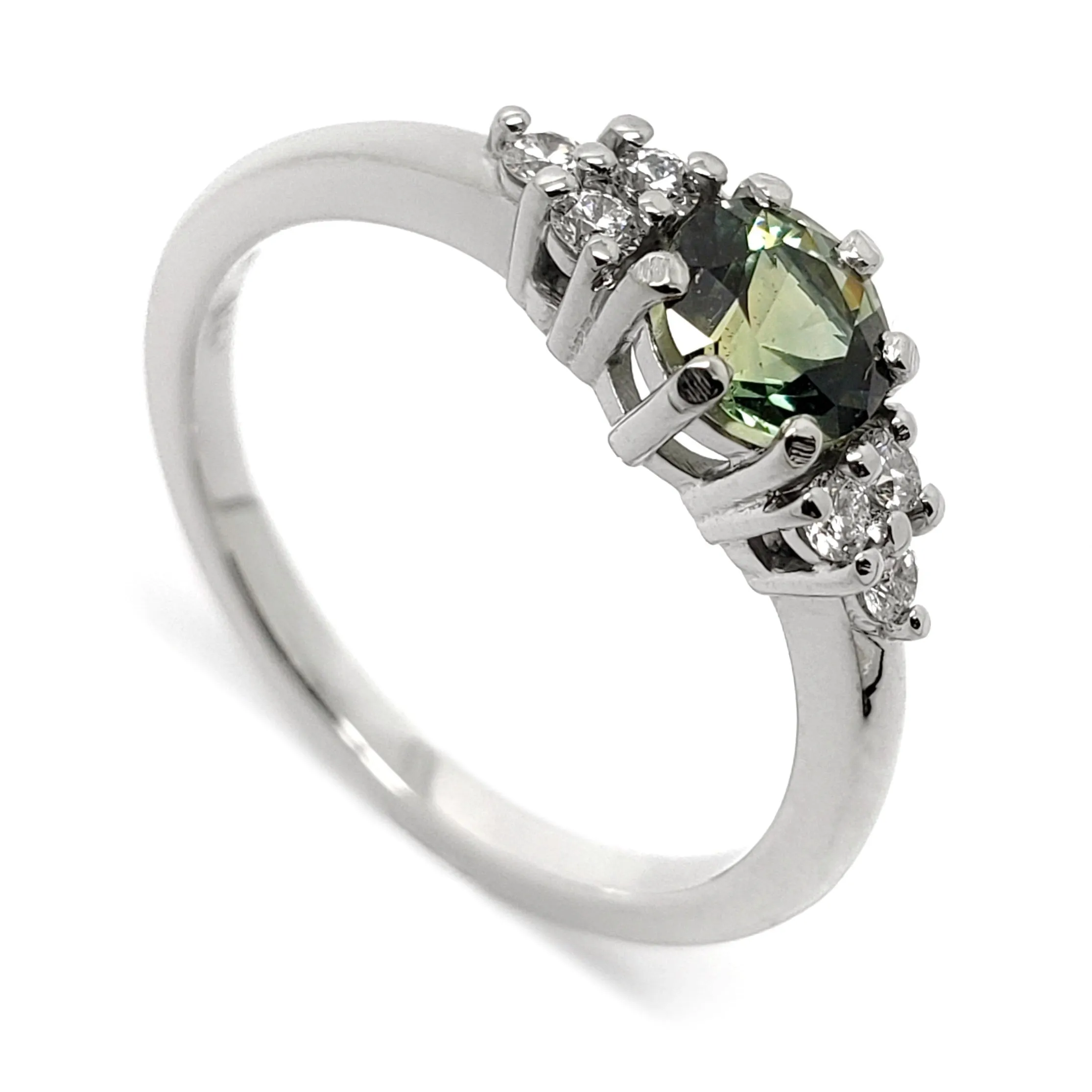 Zira | Light Green Sapphire